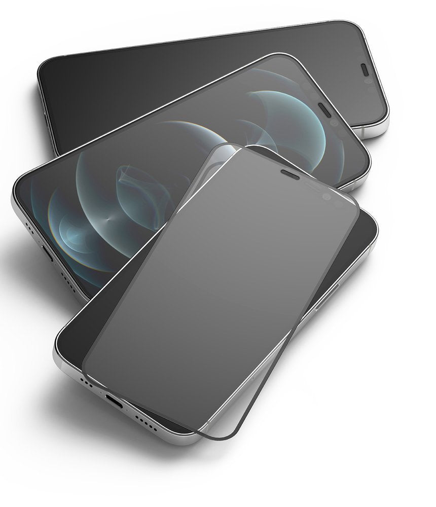 Ringke Invisible Defender ID kaljeno staklo s okvirom za iPhone 12 Pro Max