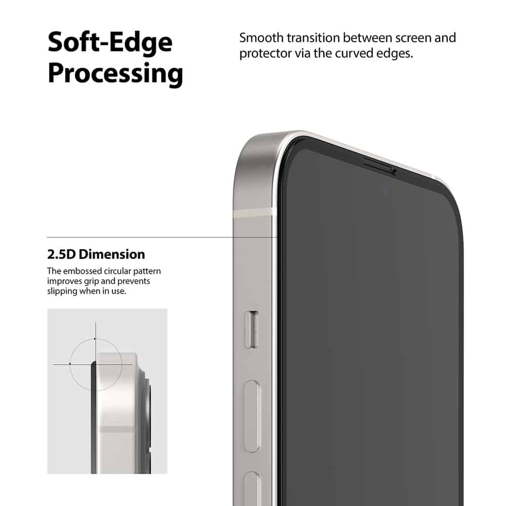 Ringke Invisible Defender ID Full Glass kaljeno staklo puna pokrivenost s okvirom za iPhone 13 mini