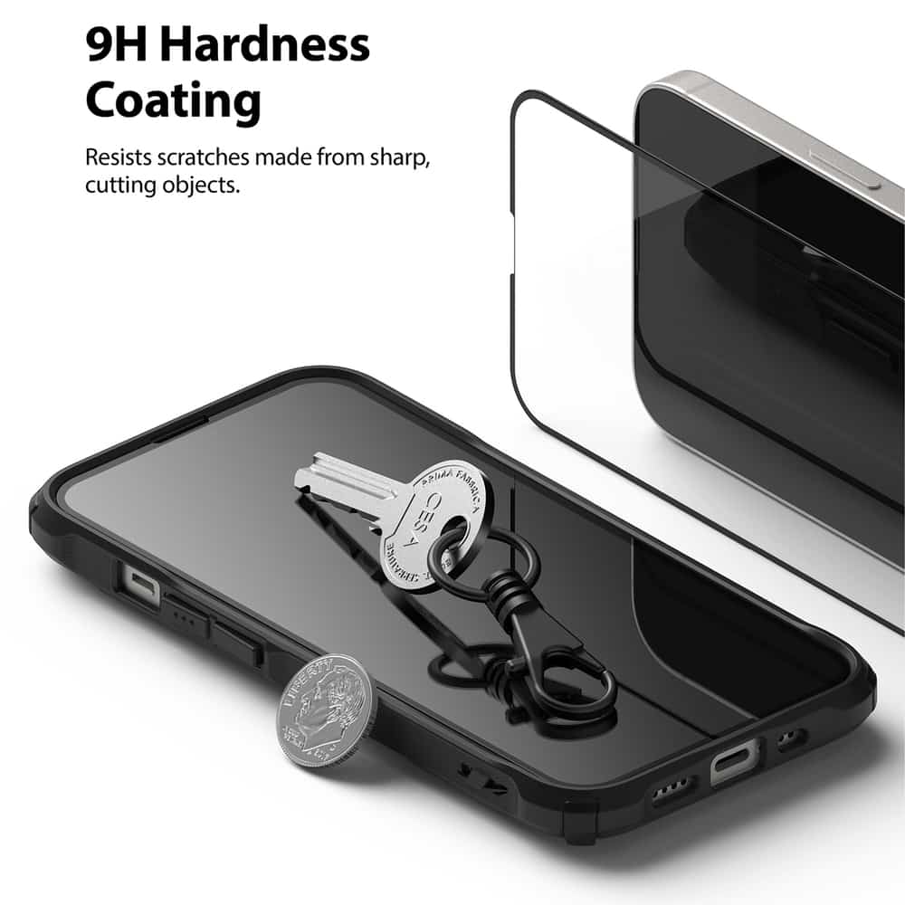 Ringke Invisible Defender ID Full Glass kaljeno staklo puna pokrivenost s okvirom za iPhone 13 mini
