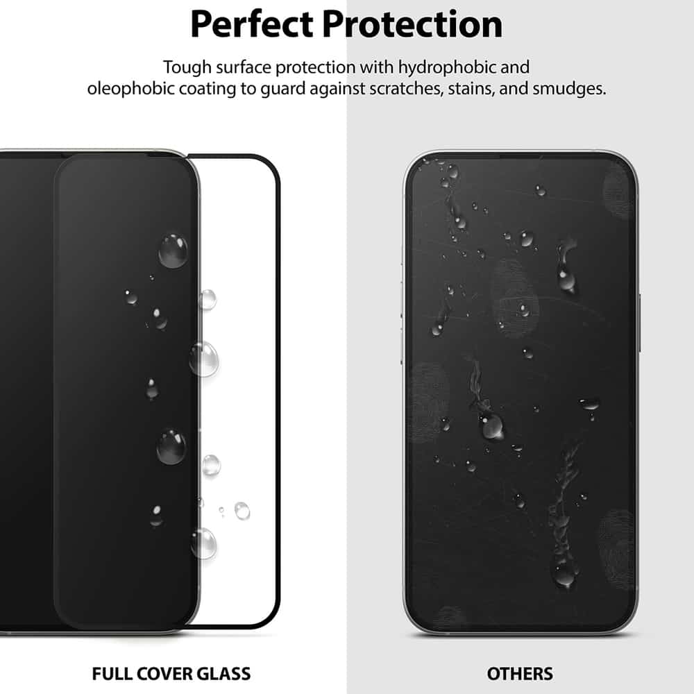 Ringke Invisible Defender ID Full Glass kaljeno staklo puna pokrivenost s okvirom za iPhone 13 mini
