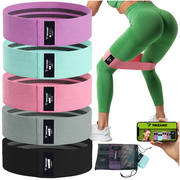 Set elastične trake za vježbanje – 5 komada (5-35 kg) + plan treninga