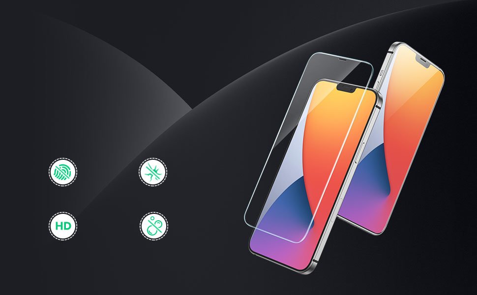 Ugreen 2.5D zaštitno staklo od kaljenog stakla za iPhone 12 Pro Max prozirno