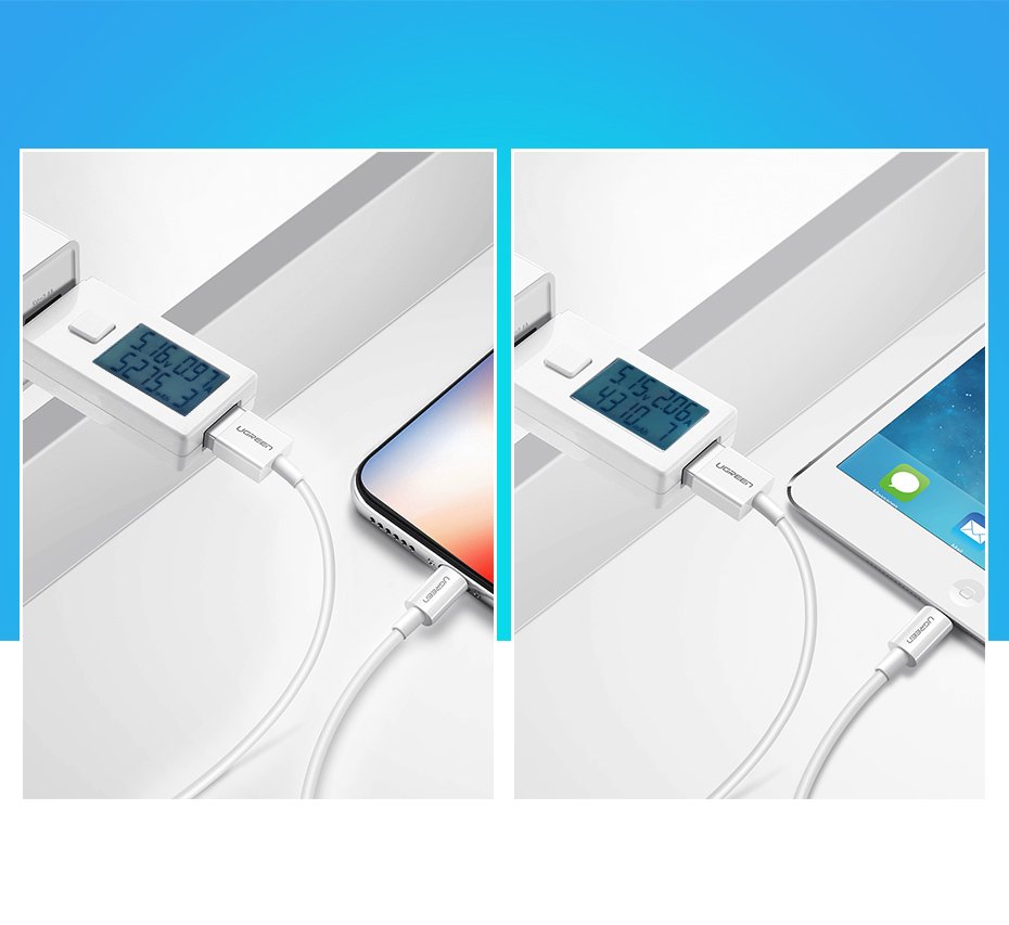 UGREEN USB A- MFI Apple Lightning kabel 1m