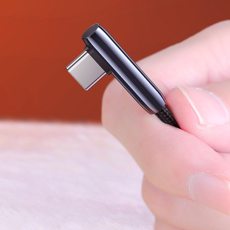 Kutni USB - USB Type C UGREEN kabel 5A Quick Charge 3.0 AFC FCP 1 m