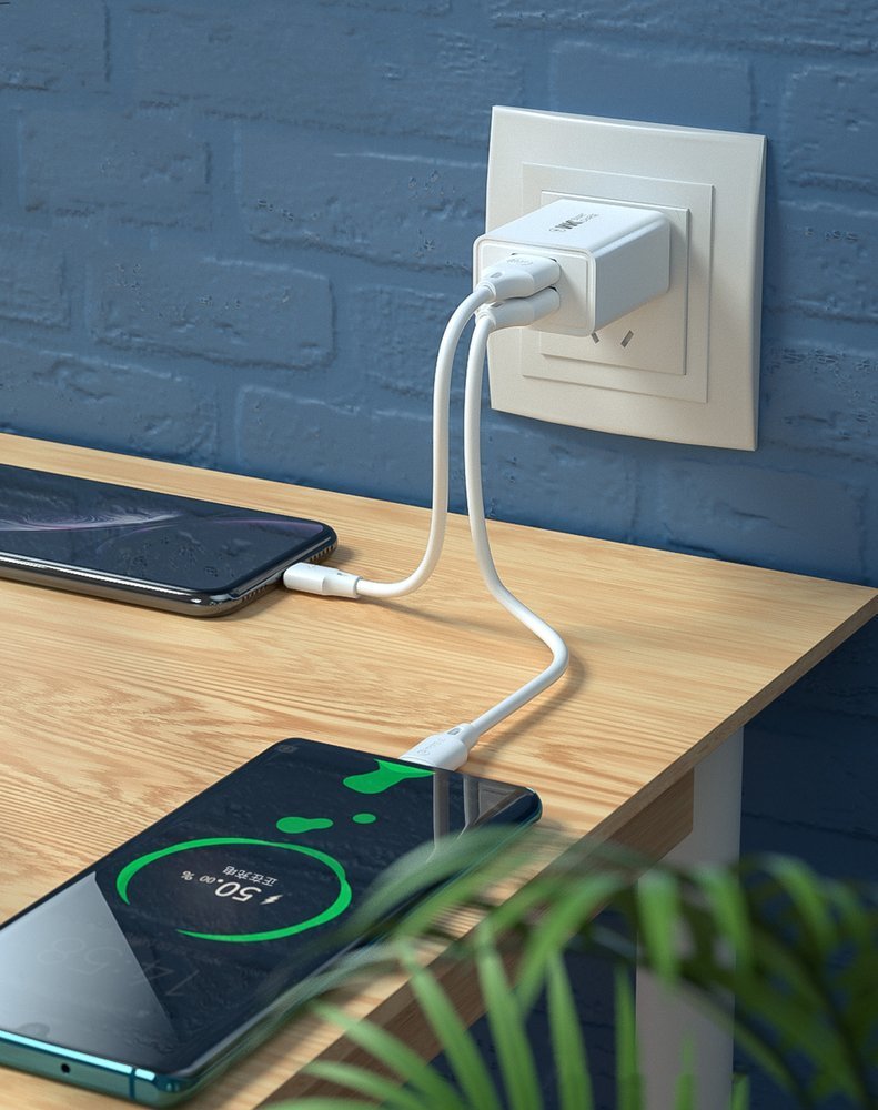 WK Design zidni USB punjač 2x USB 2 A WP-U56