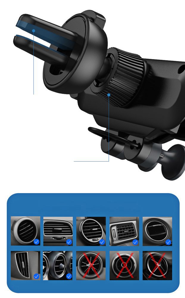 Wozinsky držač mobitela za auto gravitacijski