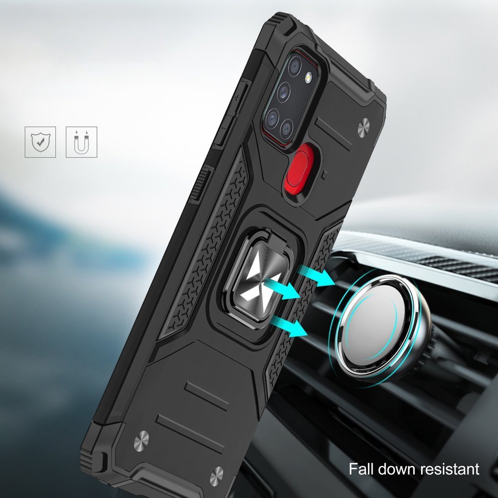 Wozinsky Ring Armor za Samsung Galaxy A21S roza