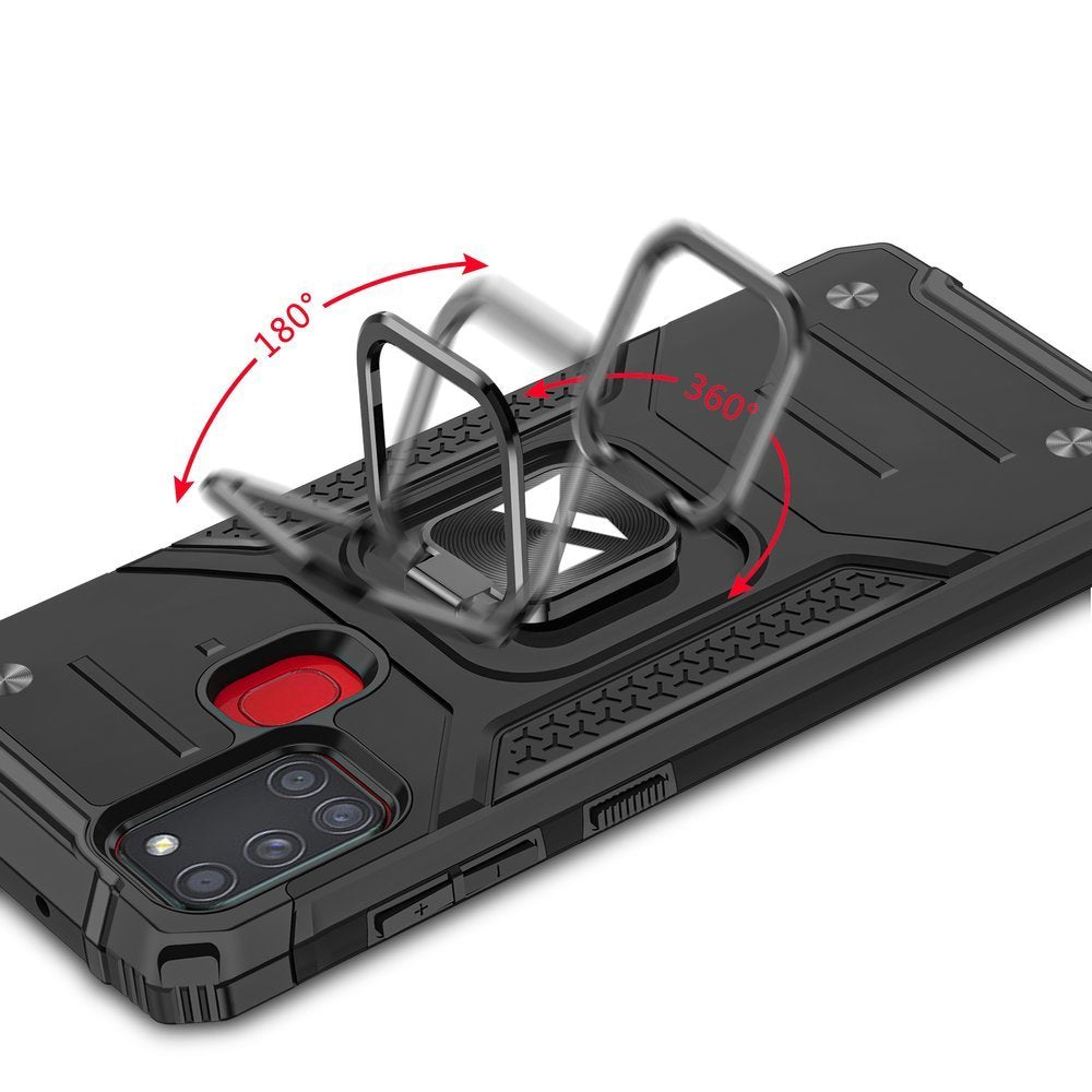Wozinsky Ring Armor za Samsung Galaxy A21S roza