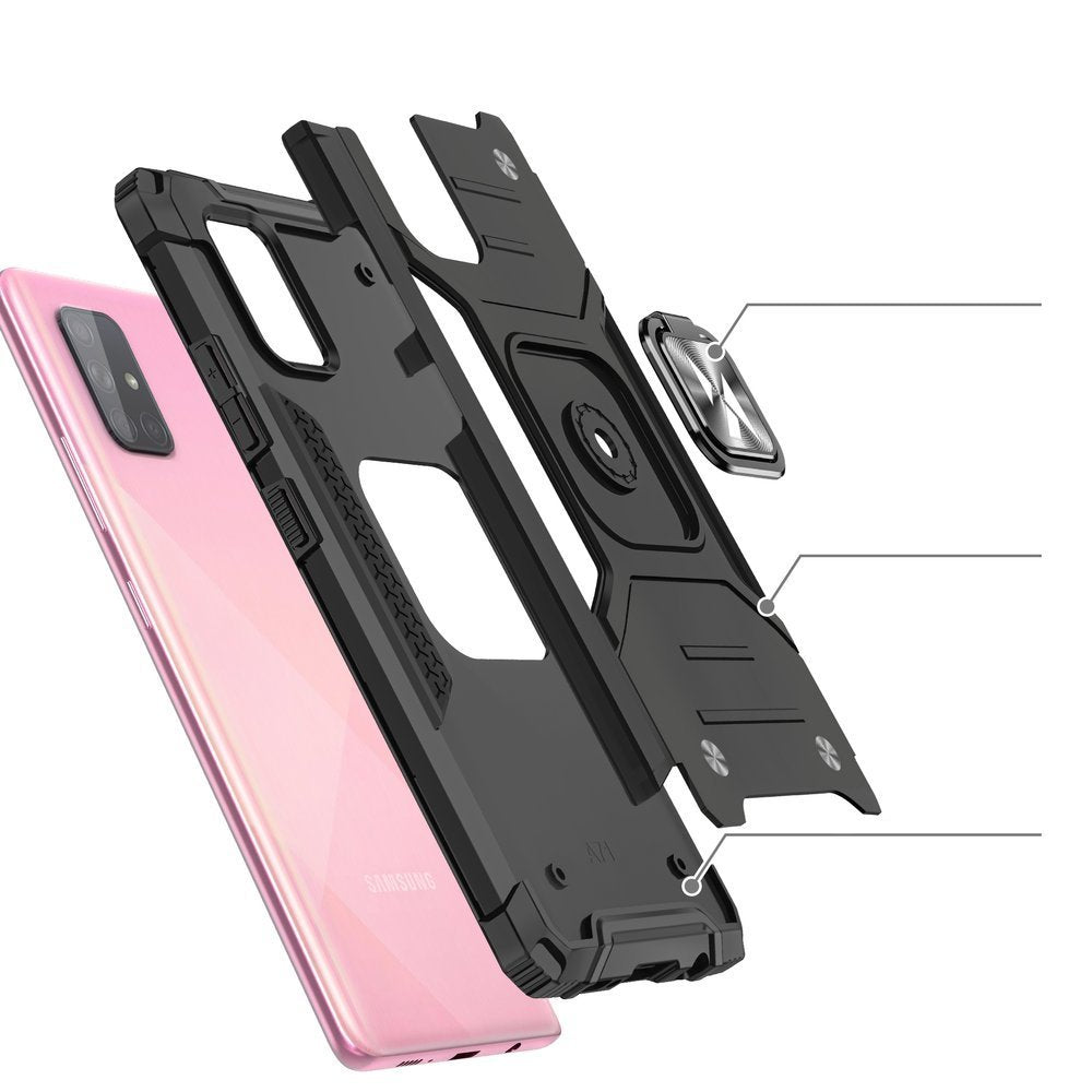 Wozinsky Ring Armor maska s funkcijom postolja i držačem za Samsung Galaxy A71 5G