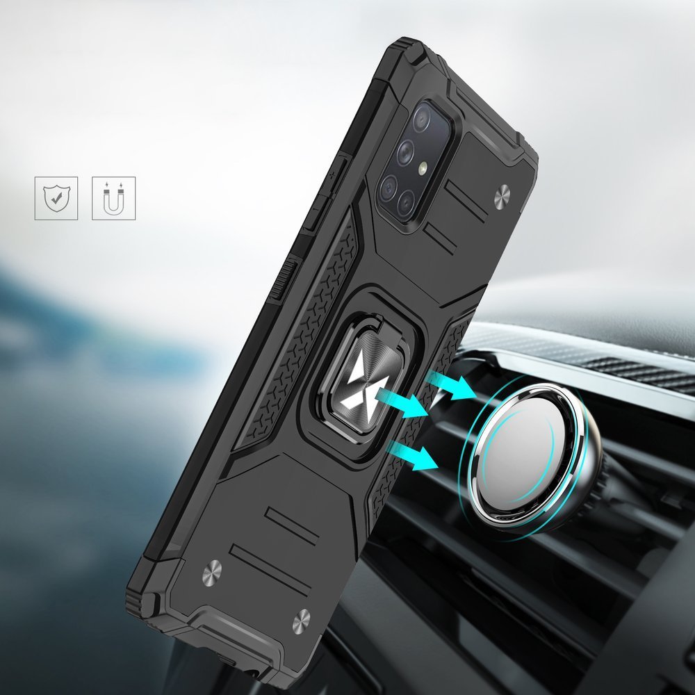 Wozinsky Ring Armor maska s funkcijom postolja i držačem za Samsung Galaxy A71 5G