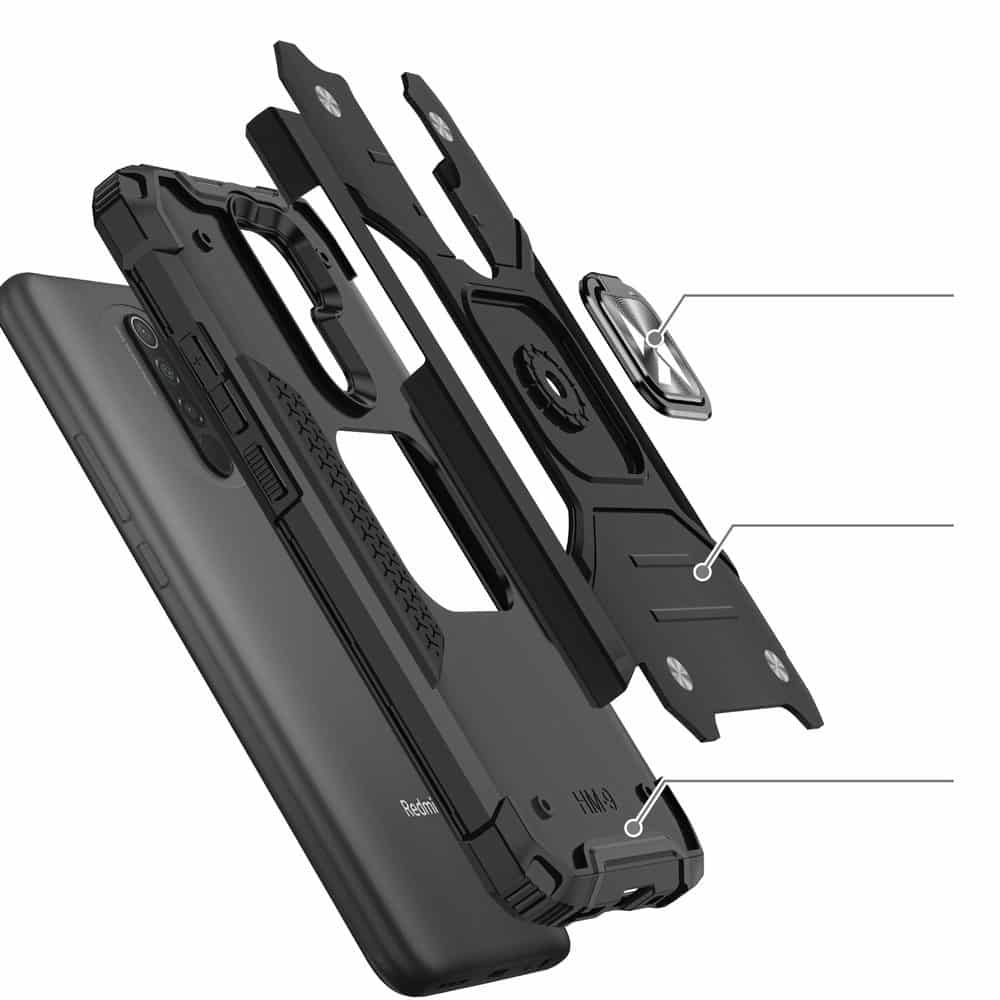 Wozinsky Ring Armor Case zaštitna maskica za Xiaomi Redmi Note 9
