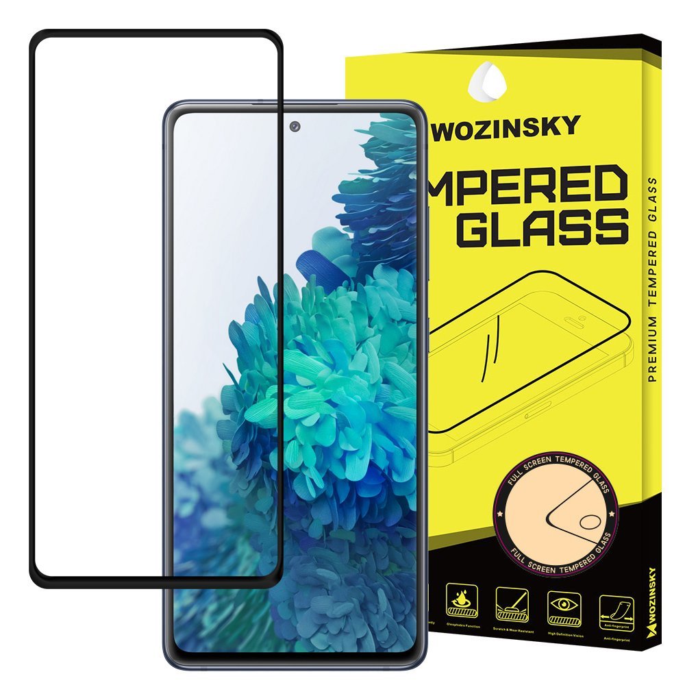 Kaljeno staklo zaštitnik zaslona s okvirom za Samsung Galaxy A72 / A72 5G