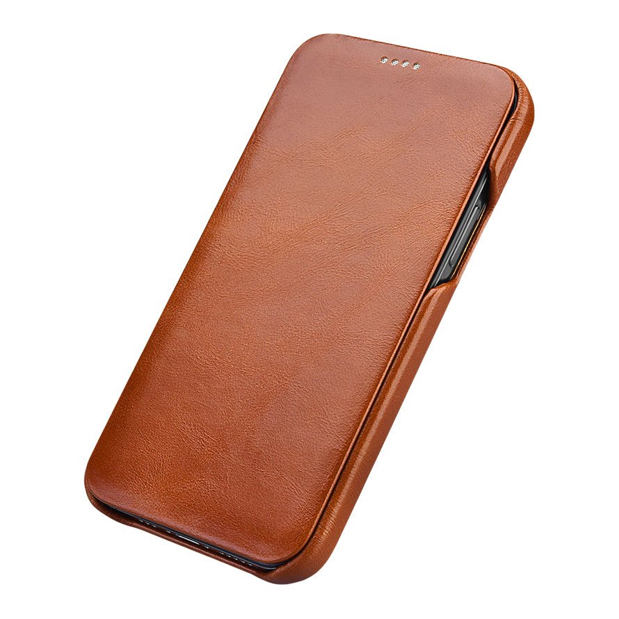 iCarer futrola Vintage Folio od prave kože za iPhone 12 Pro Max