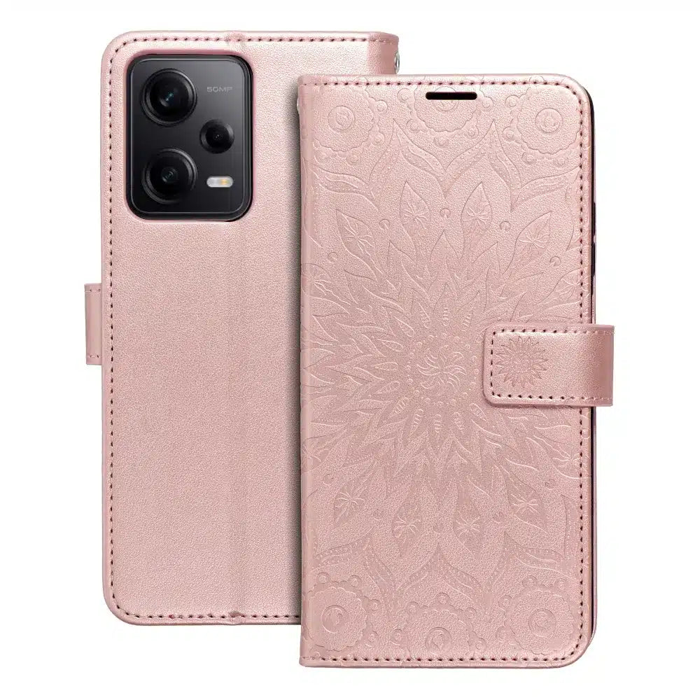 MEZZO Book case preklopna torbica za XIAOMI Redmi NOTE 12 PRO 5G – mandala rose gold