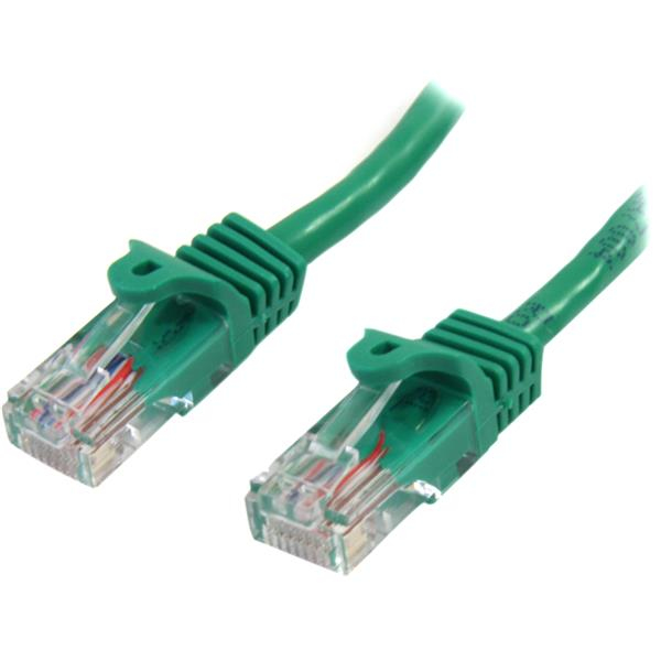 StarTech.com 45PAT50CMGN kabel za umrežavanje Zeleno 0,5 m Cat5e U/UTP (UTP)