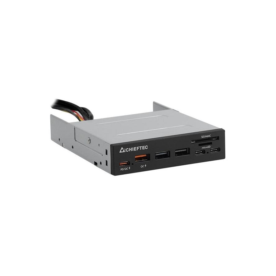 Chieftec CRD-908H čitač kartica USB 3.2 Gen 1 (3.1 Gen 1) Interno Crno