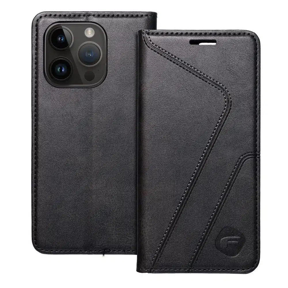 FORCELL F-PROTECT RFID Blocker preklopna futrola za iPhone 14 Pro crna