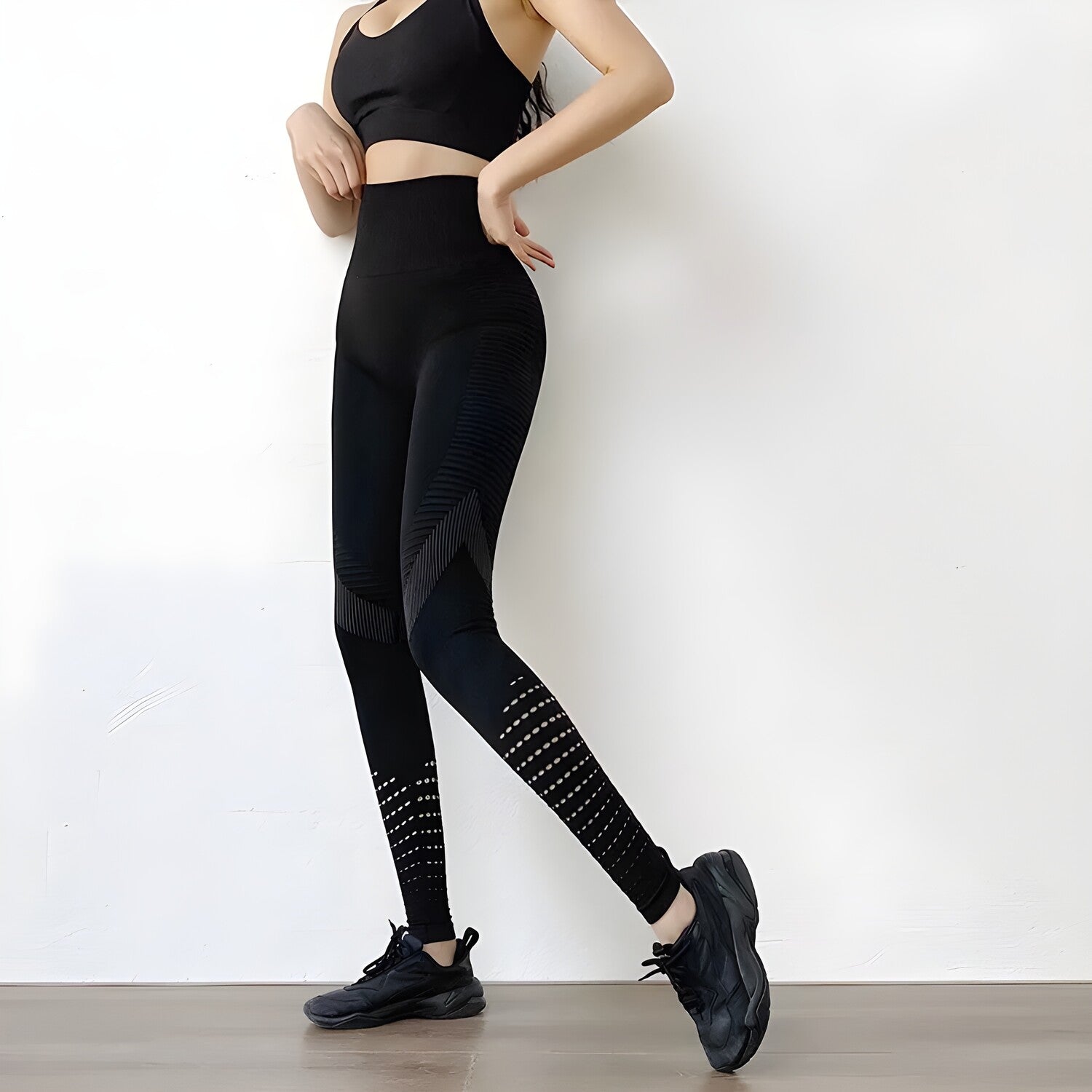 Fitness Tajice - Crna / M KP14748