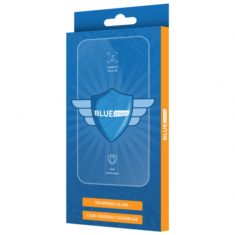 Kaljeno staklo Blue shield za Samsung Galaxy S23 FE sa crnim rubom