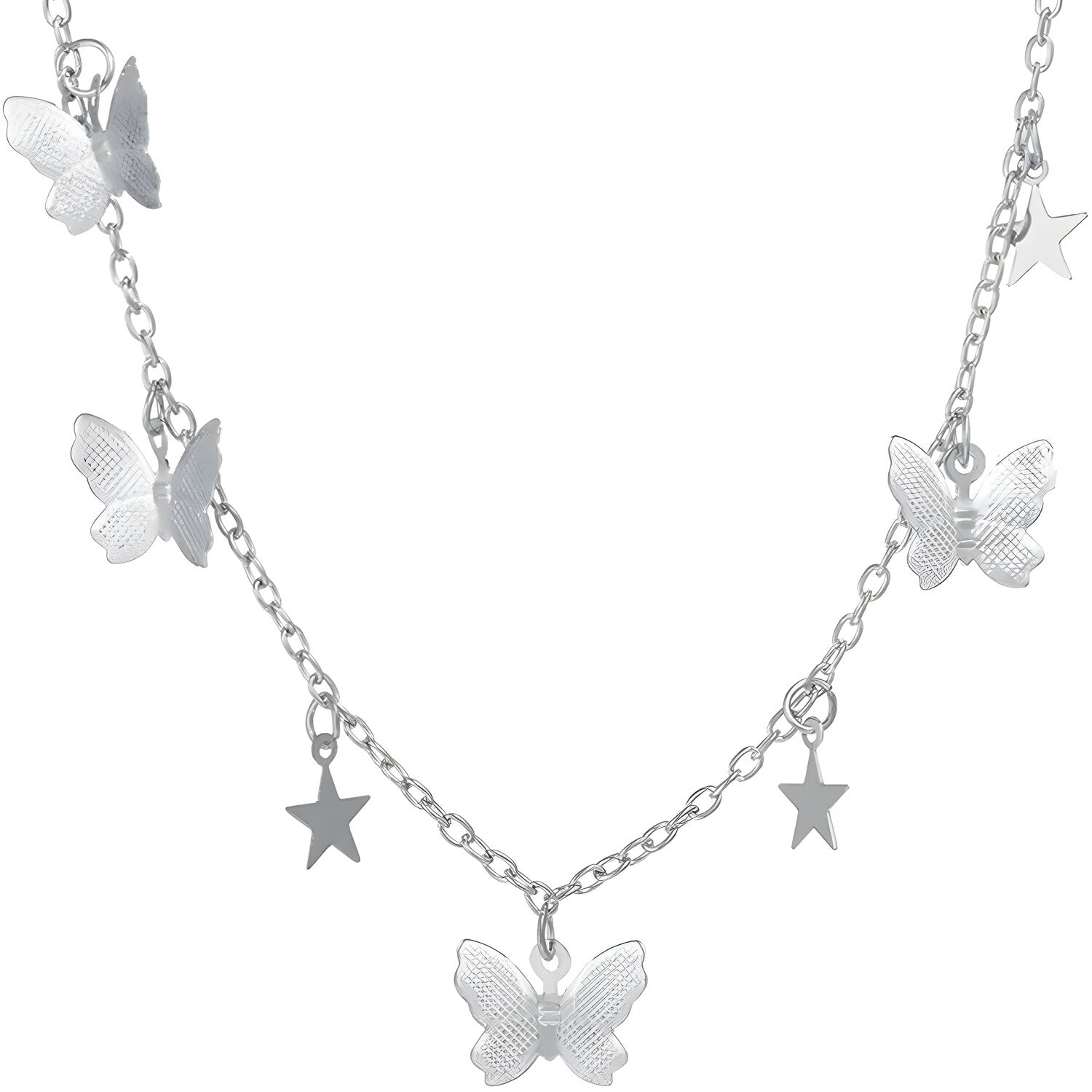 Ogrlica ST-35486 - Srebrna KP35486