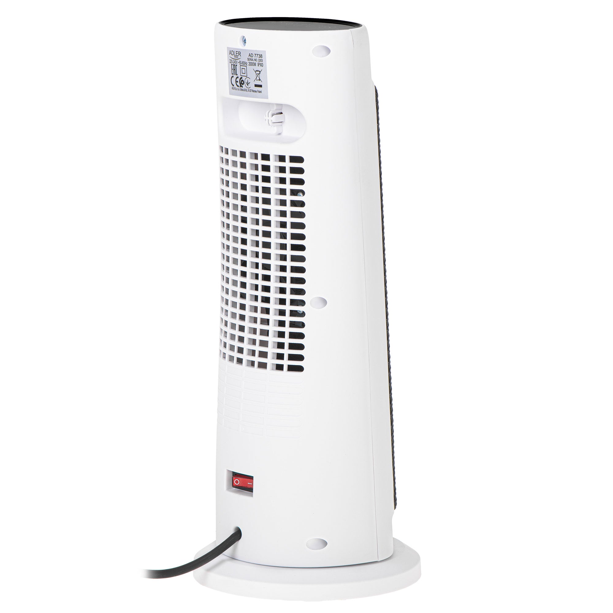 Električna grijalica toranj sa keramičkim grijačem, LED + timer, AD 7738