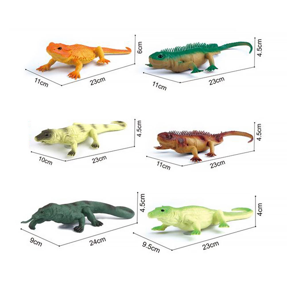 Gušter Animal World – realistične figure guštera za djecu Zelena