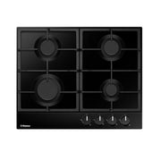 Hansa ploča za kuhanje  BHGS630502, inox, 4xplin, gus rešetka, crna