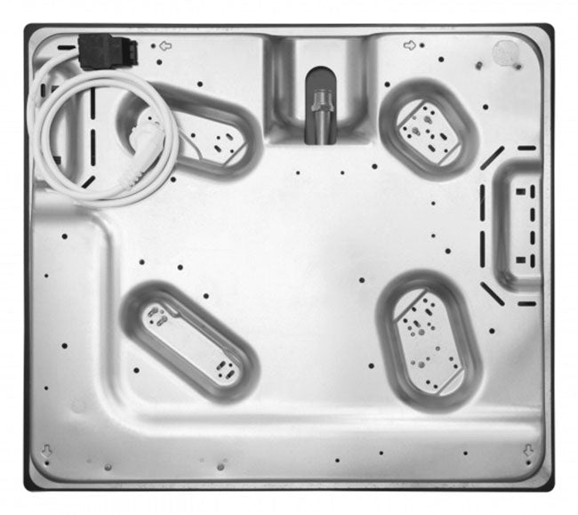 Hansa ploča za kuhanje BHMI611302, komb., 3 plin + 1 struja, inox, gus