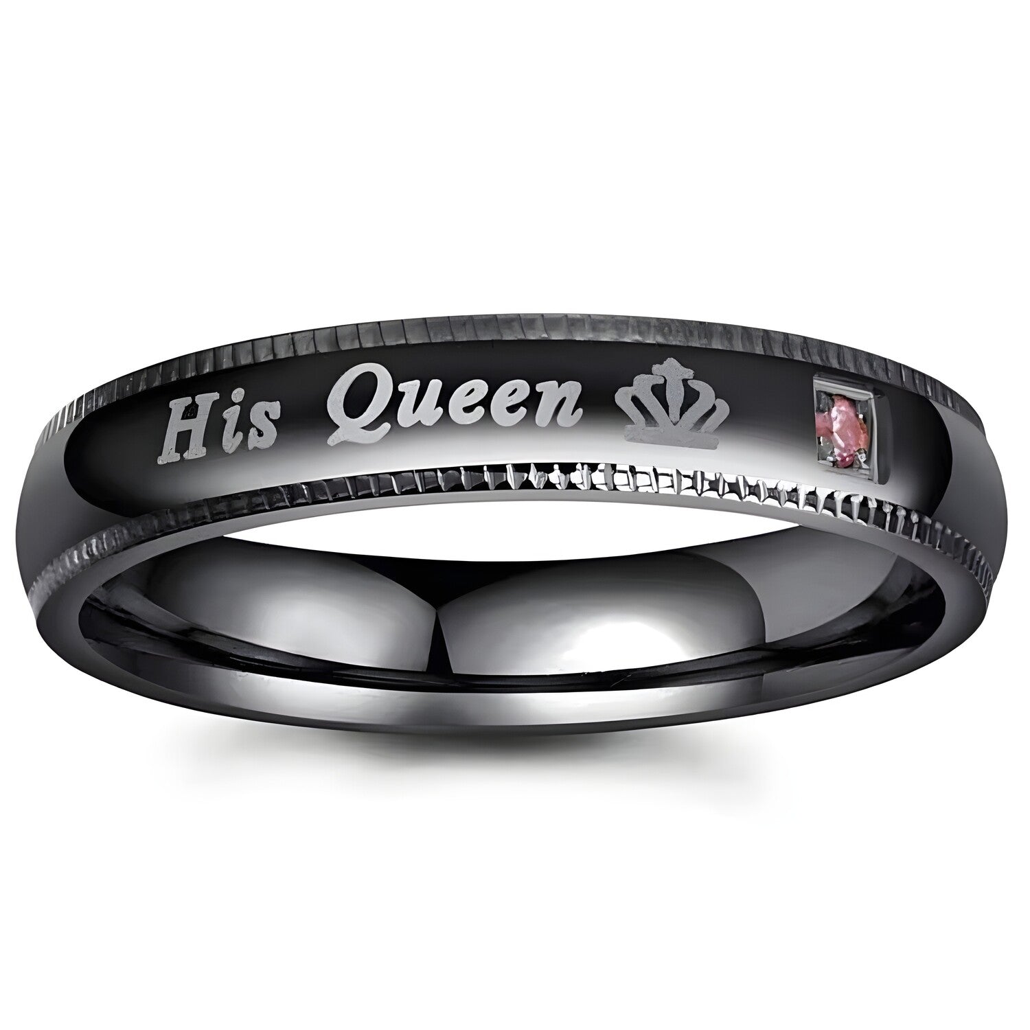 Prsten His Queen - Crna / 52mm KP32132