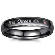 Prsten His Queen - Crna / 65mm KP32137