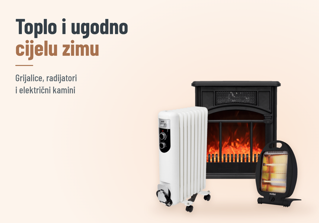 Toplo i ugodno cijelu zimu – grijalice, radijatori i električni kamini