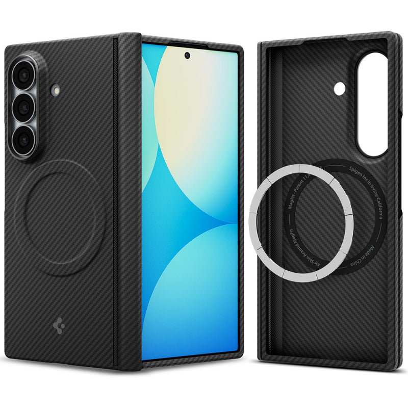 Spigen Air Skin Aramid s MagSafeom za Samsung Galaxy Z Fold8 Ultra crna ACS11510