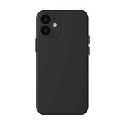 Baseus Liquid Silica Gel Case Fleksibilna gel maska ​​za iPhone 12 Classic crna