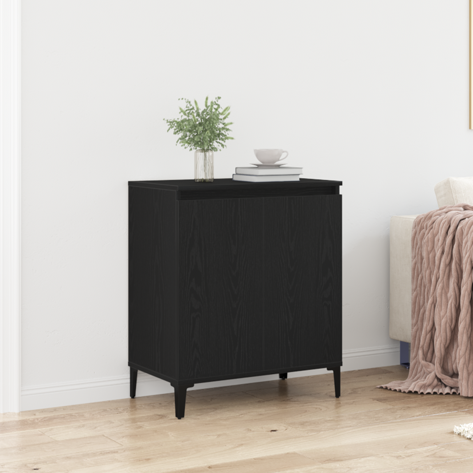 Kreveta Crni hrast 60 x 35 x 70 cm Konstruirano drvo