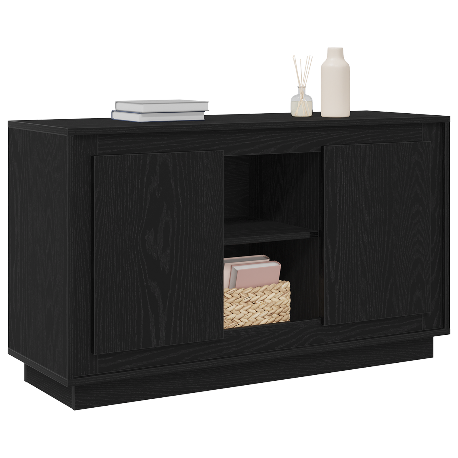 Kreveta Crni hrast 102 x 35 x 60 cm Konstruirano drvo