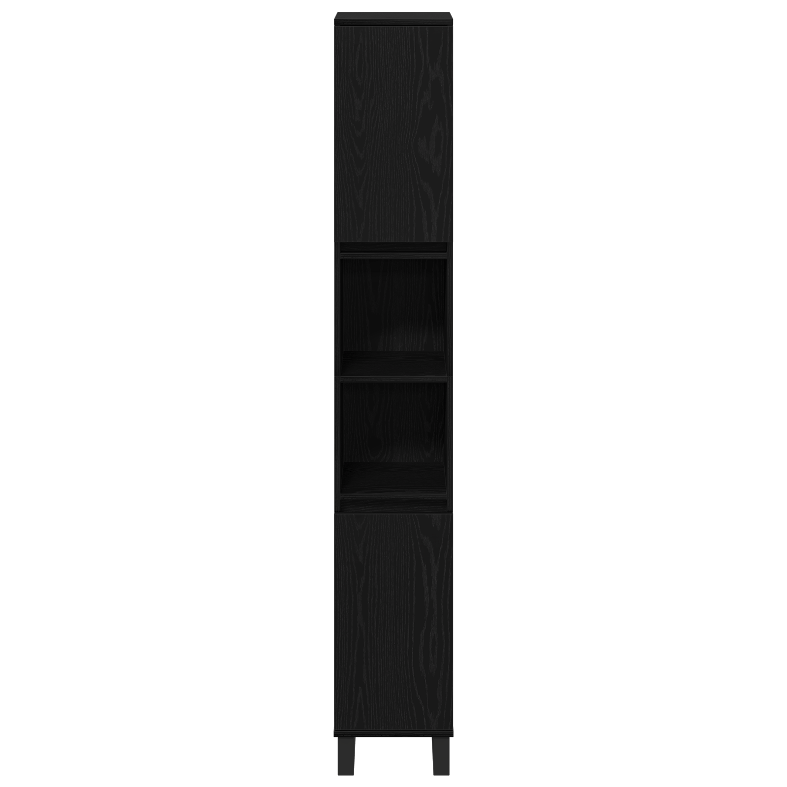 Kupaonski ormar Crni hrast 30 x 30 x 190 cm Konstruirano drvo