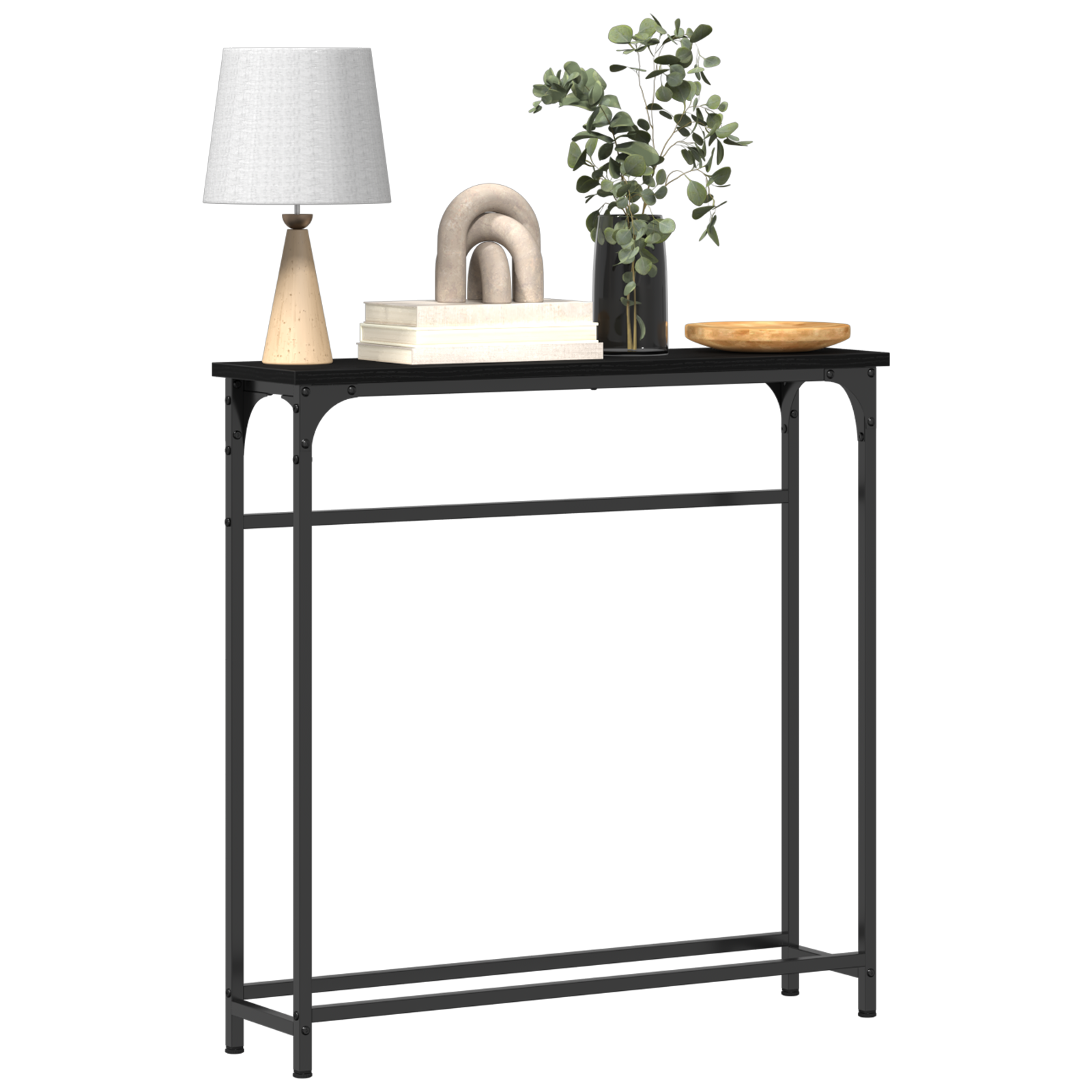 Konzolna stolica Crni hrast 75 x 19,5 x 75 cm Konstruirano drvo