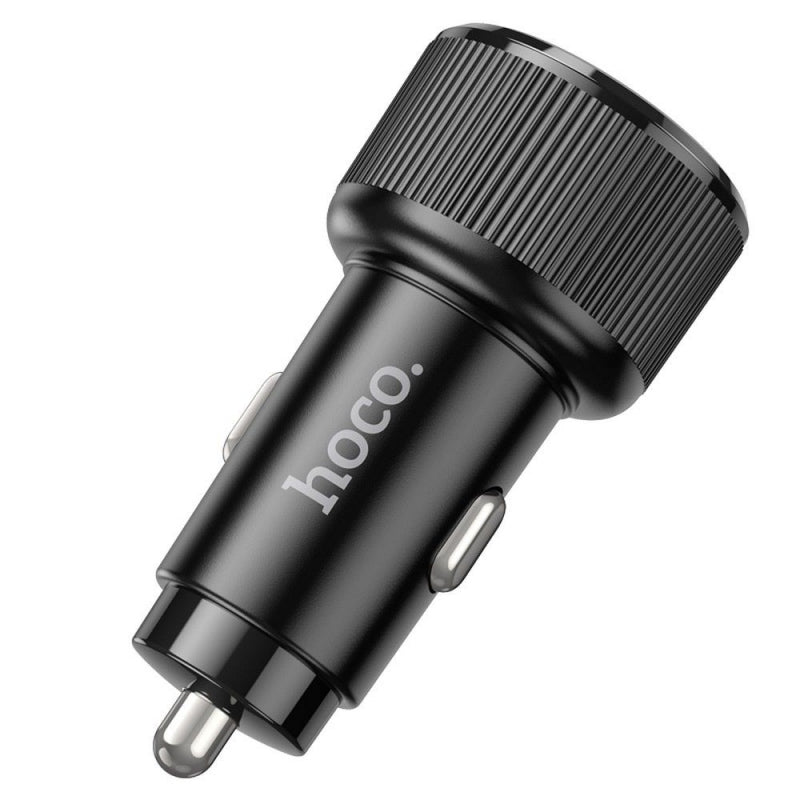Auto punjač Hoco NZ14B 50W 3A 2 x USB-C crni
