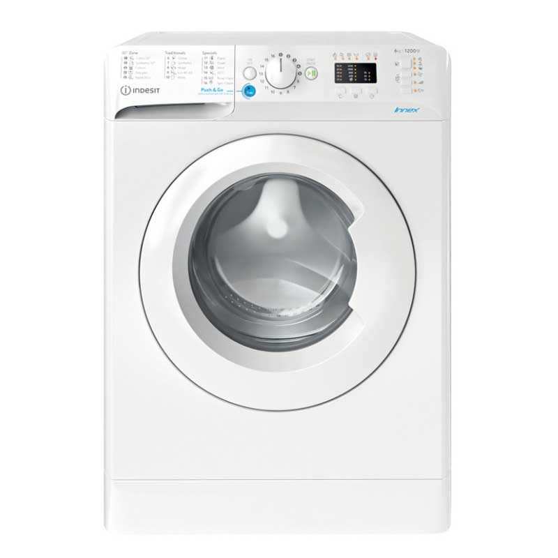 Indesit samostojeća perilica rublja s prednjim punjenjem 6,0 kg BWSA 61251 W EE N