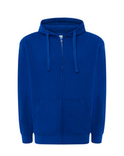 Majica s kapuljačom i zatvaračem, unisex, royal plava,