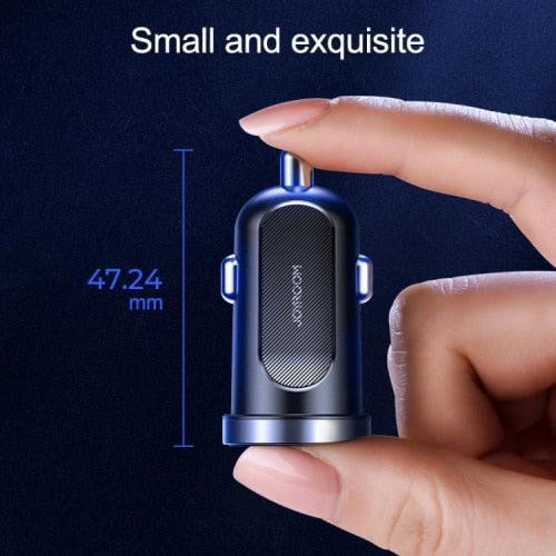 JOYROOM C-A09 2-PORTNI AUTO PUNJAČ PD 30W QC 3.0 CRNI
