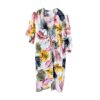 Kaftan Leaf Print Tirkizna