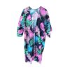 Kaftan Leaf Print Tirkizna