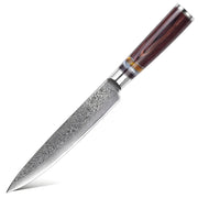 Damaskasti kuhinjski nož KA-20052 - Slicing / Smeđa KP20052