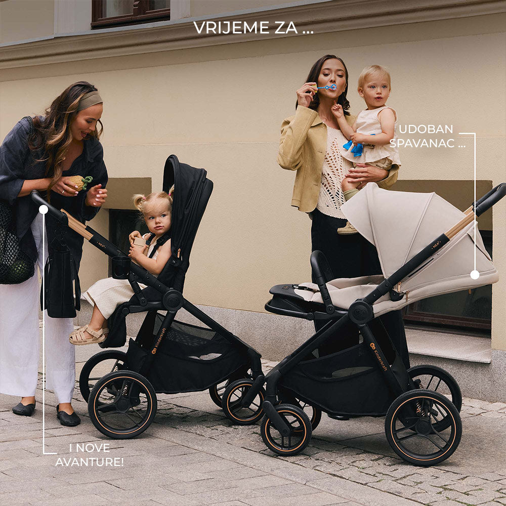 Kinderkraft dječja kolica Nea 2 2u1, Midnight Black