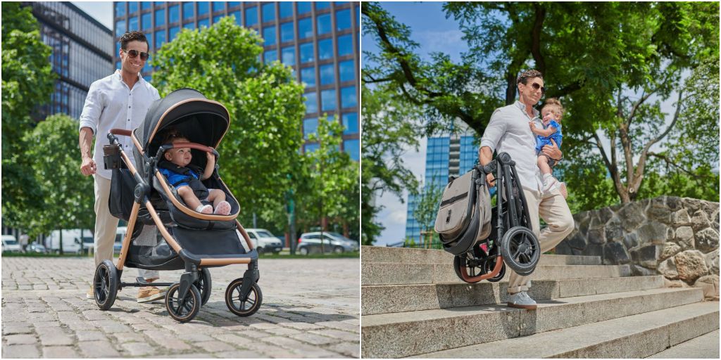 Kinderkraft Kolica Esme Pro 3u1 MINK PRO 2, Moonlight Grey