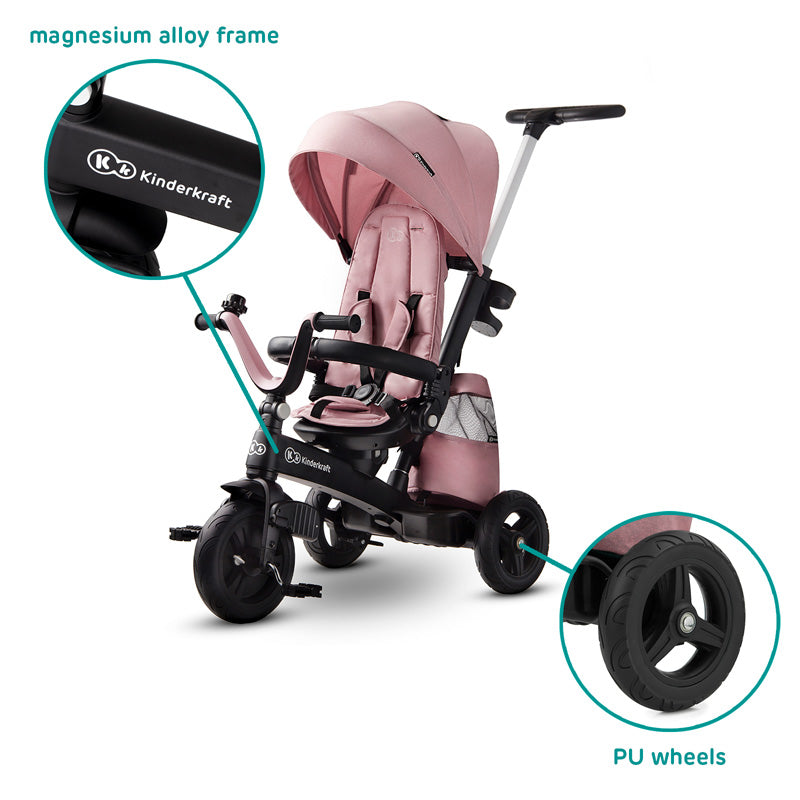 Kinderkraft Tricikl EASYTWIST roza