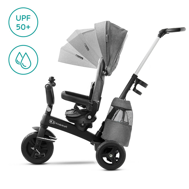 Kinderkraft Tricikl EASYTWIST siva