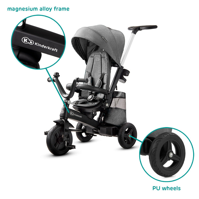 Kinderkraft Tricikl EASYTWIST siva