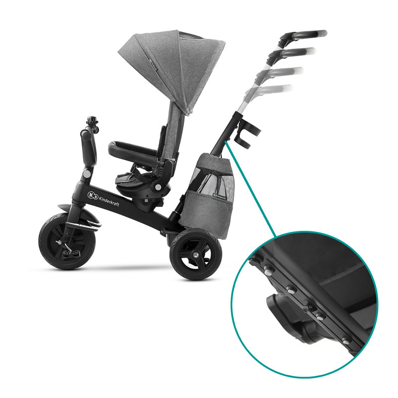 Kinderkraft Tricikl EASYTWIST siva